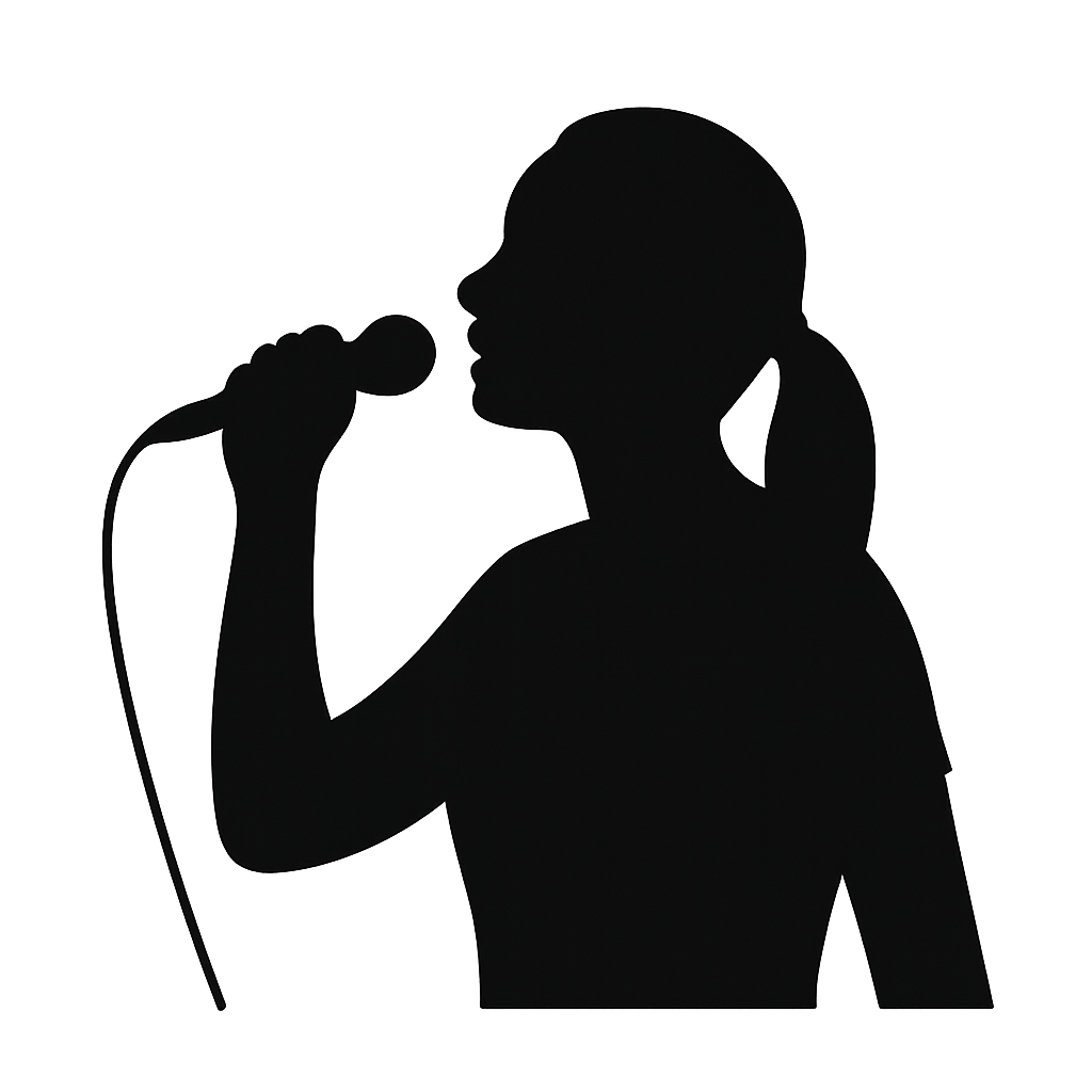 Silueta cantante